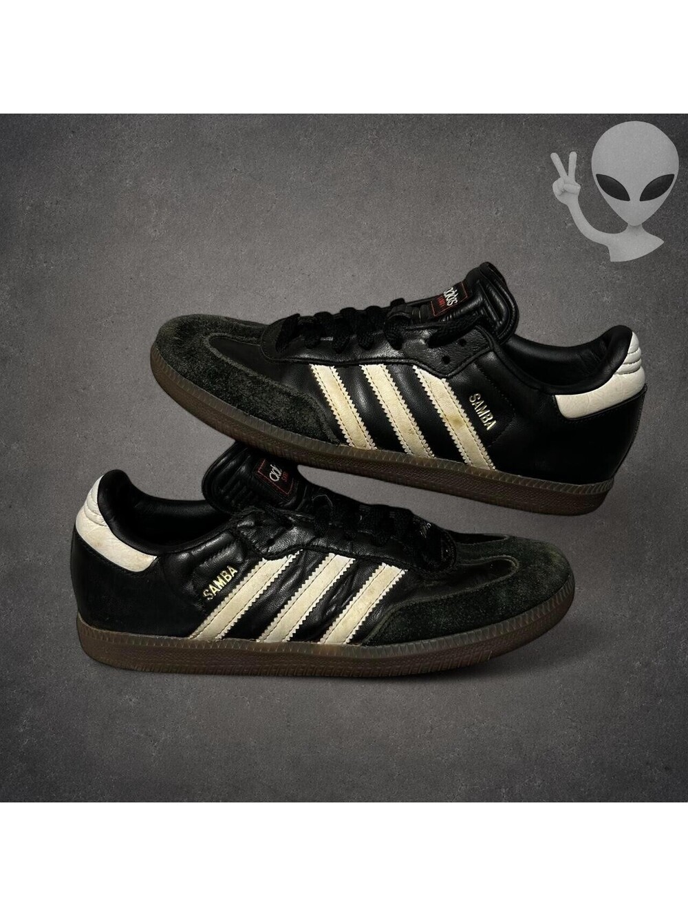 adidas Samba OG Core Black Cloud White Gum Womens US 7.5 B75807